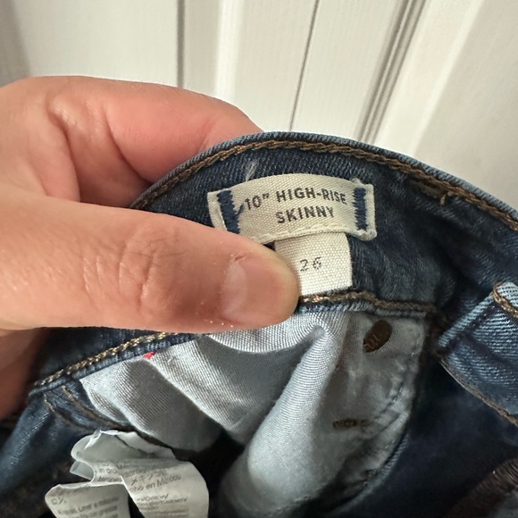EUC madewell 10” high rise skinny jeans - Picture 4 of 5
